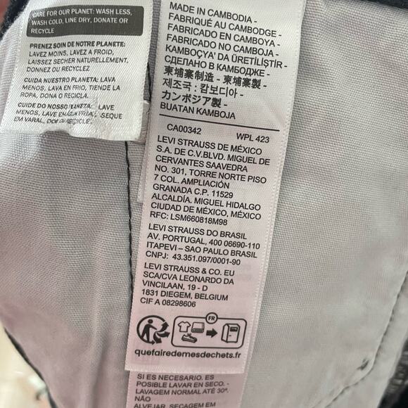 Levi’s Premium 501® Original Fit High Rise Women's Shorts Black Sz 33 NWT - Picture 7 of 9